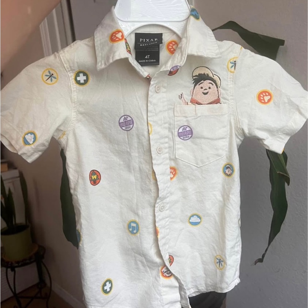 Boxlunch Disney Pixar UP toddler button up